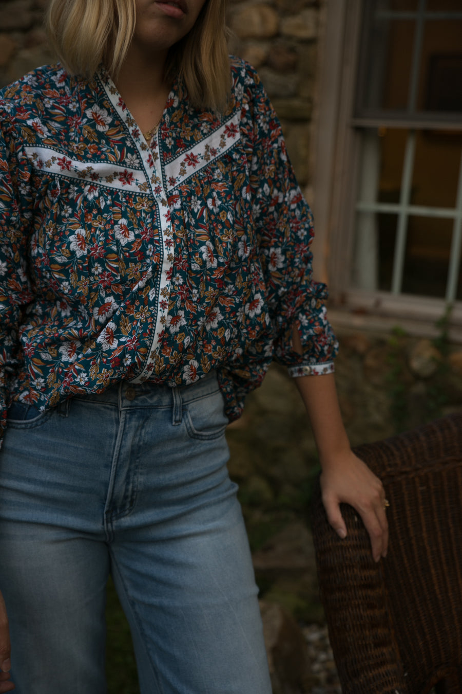 Zina Floral Top