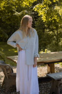 Linen Tiered Skirt