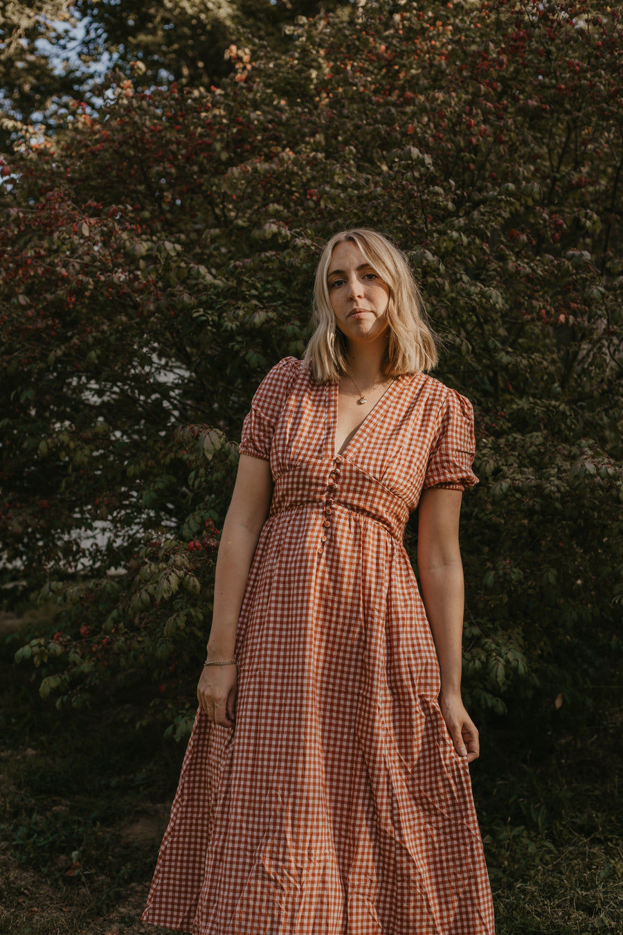 Red Gingham Dress