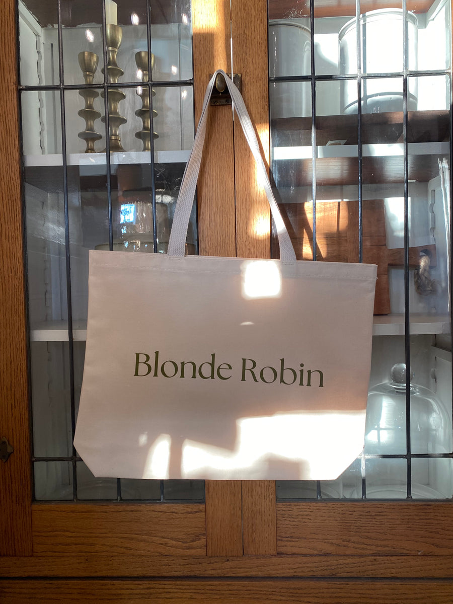 Blonde Robin Canvas Totes