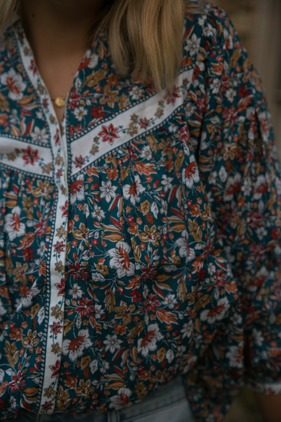 Zina Floral Top