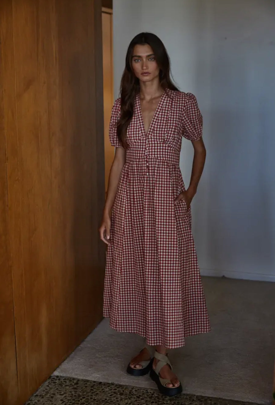 Red Gingham Dress