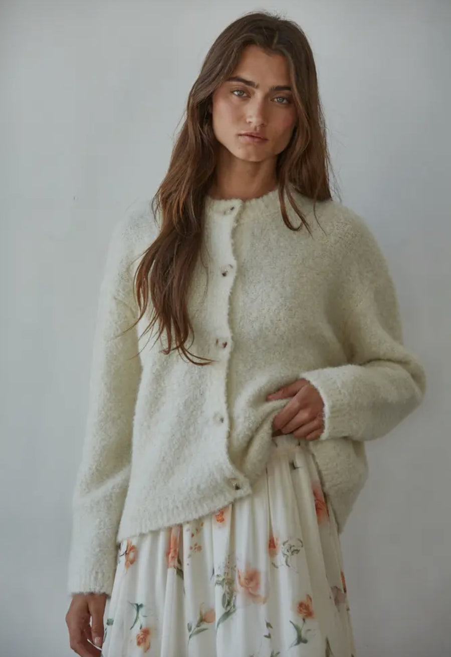 Cream Knit Cardigan