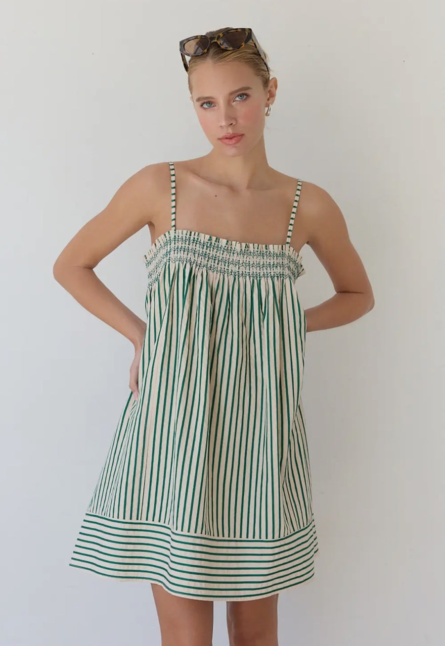 Striped Babydoll Dress