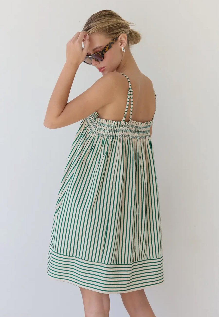 Striped Babydoll Dress