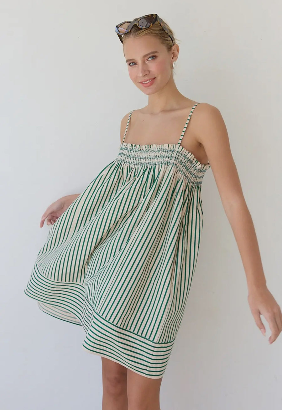 Striped Babydoll Dress