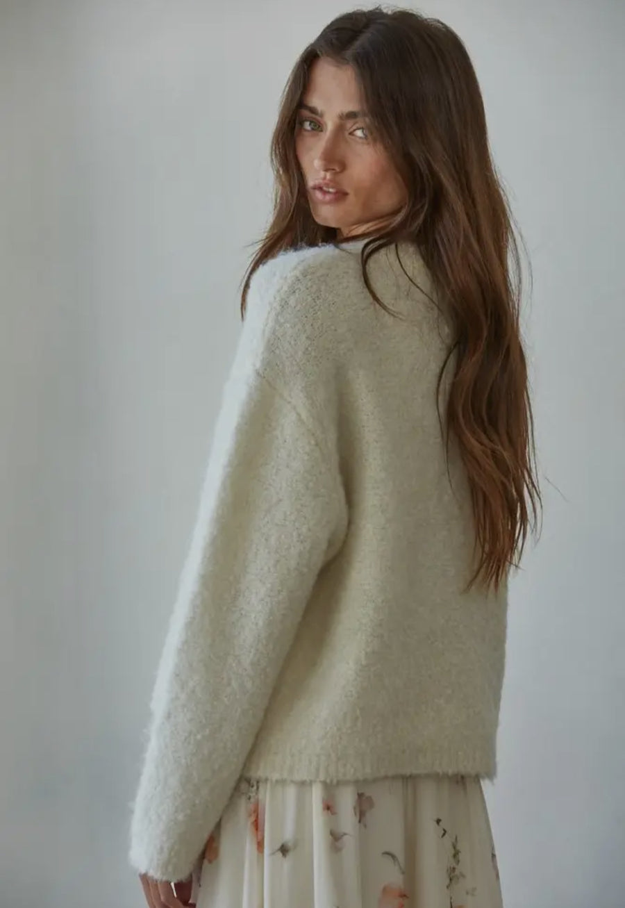 Cream Knit Cardigan