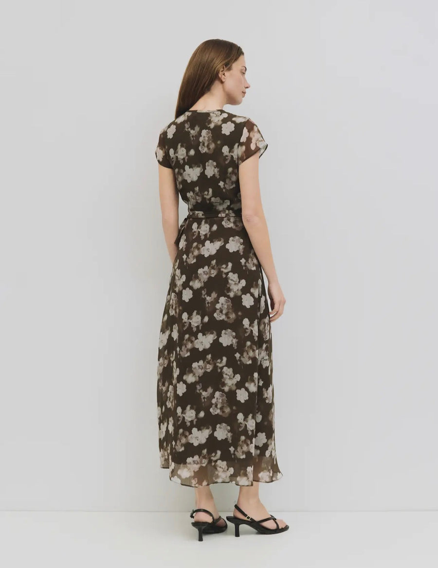Floral Wrap Mixi Dress