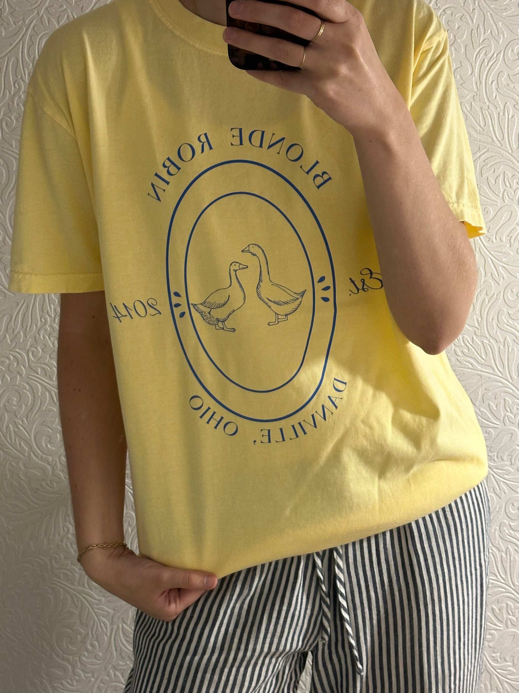 【BAON】[unisex] Robin Print Short Sleeve Tee large-ABYZT02443_BLK_P_1_600x.
