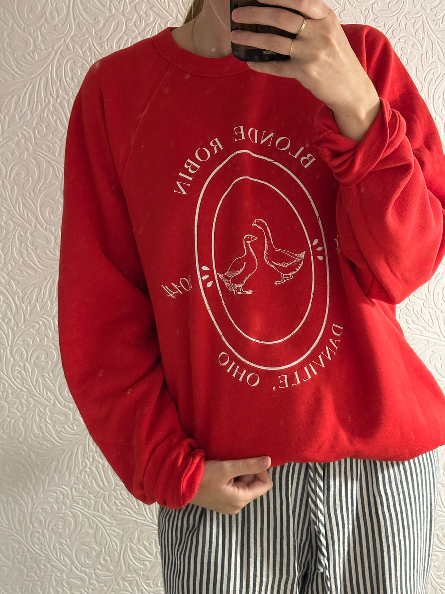Blonde Robin Duck Sweatshirt