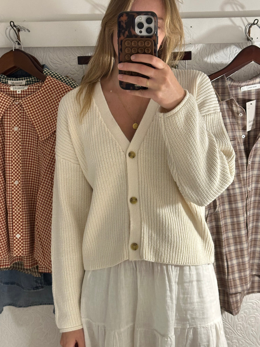 Classic Ivory Cardigan