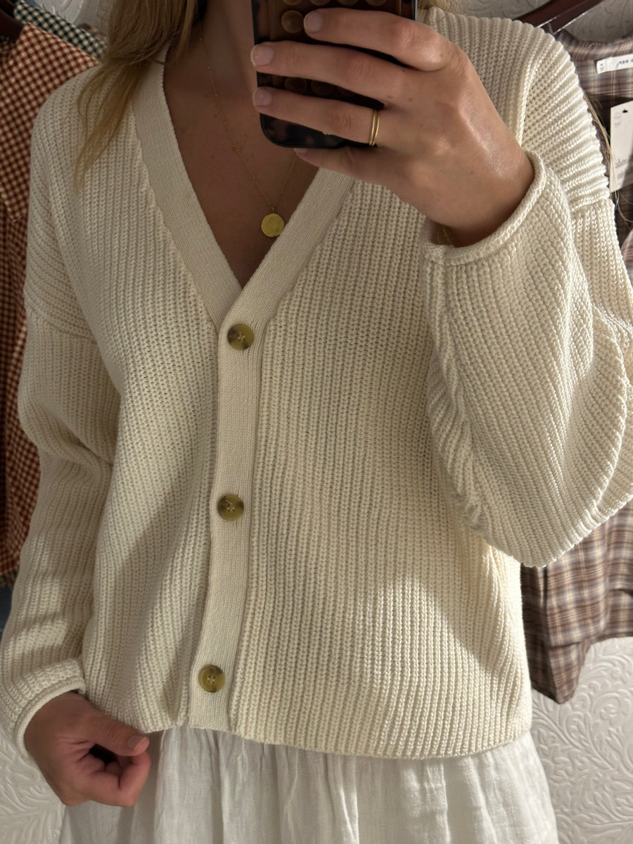 Classic Ivory Cardigan