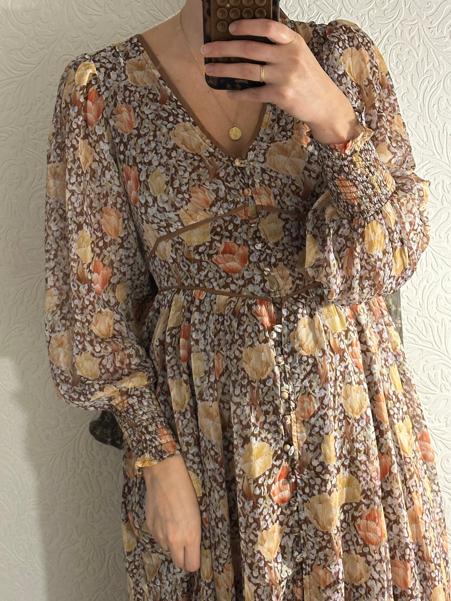 Flowy Button Down Mxi Dress