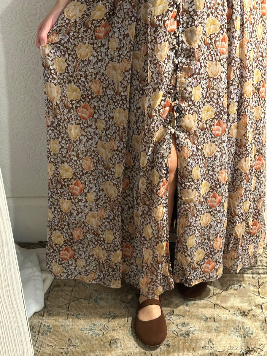 Flowy Button Down Mxi Dress