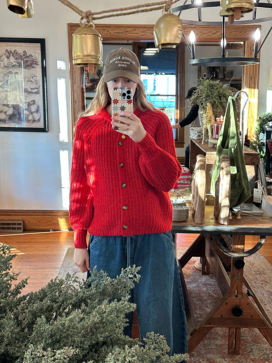 Ruby Red Cardigan