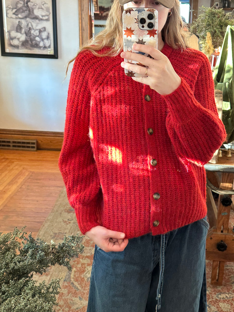 Ruby Red Cardigan